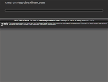 Tablet Screenshot of crearunnegocioexitoso.com